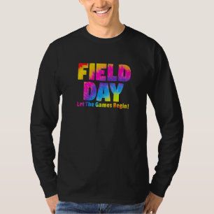 Camiseta Dia de Campo Que Os Jogos Comecem A Amarrar O Cora