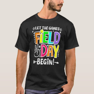 Camiseta Dia de Campo Que Os Jogos Comecem Crianças Meninas