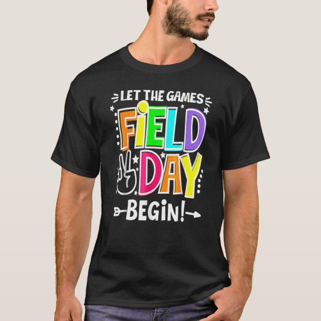 Camiseta Dia de Campo Que Os Jogos Comecem Crianças Meninas (Frente)