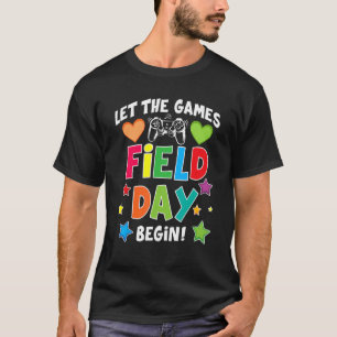Camiseta Dia de Campo Que Os Jogos Comecem Crianças Meninas