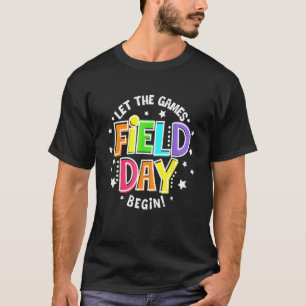Camiseta Dia de Campo Que Os Jogos Comecem Crianças Meninas