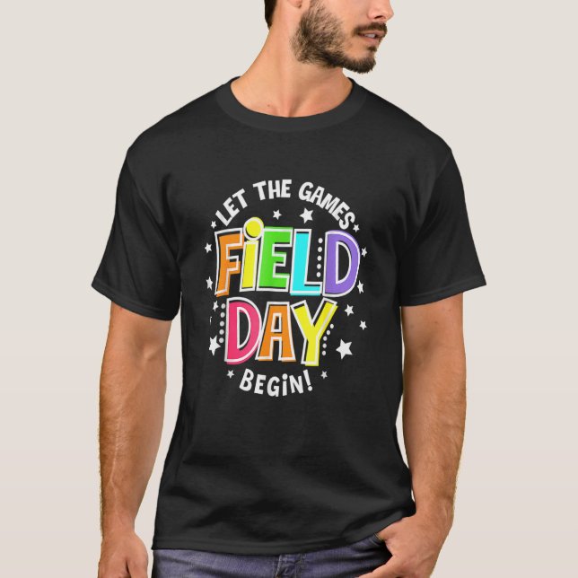 Camiseta Dia de Campo Que Os Jogos Comecem Crianças Meninas (Frente)