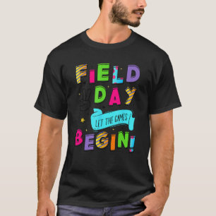 Camiseta Dia de Campo que os Jogos Comecem Jovens Meninos M