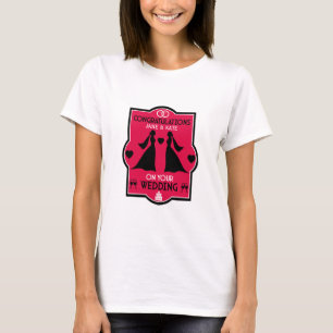 Camiseta Dia de Casamento de gay Girls
