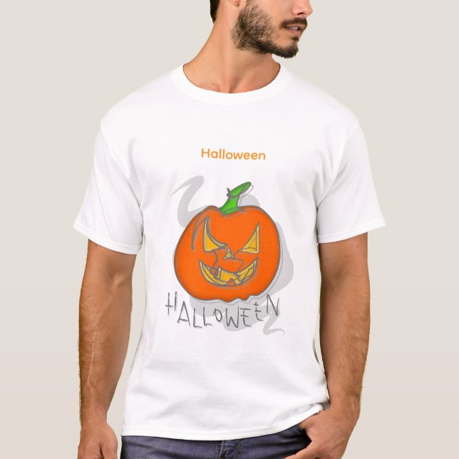 Camiseta Dia de colheita de Halloween (Frente)