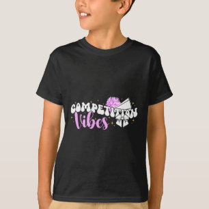 Camiseta Dia de Competição de Cheer Vibes Dia de Comp de Ch