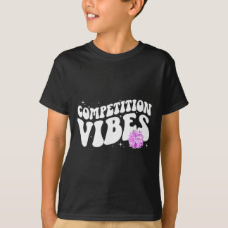 Camiseta Dia de Competição de Cheer Vibes Dia de Comp de Ch