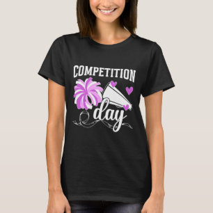 Camiseta Dia de Competição de Cheerleading Dia de Comp de C