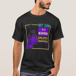 Camiseta Dia de Conscientização da Epilepsia Fita Roxa Mãe 