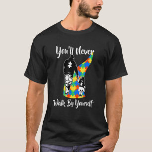 Camiseta Dia de Conscientização do Autismo Eu Amo Alguém Co