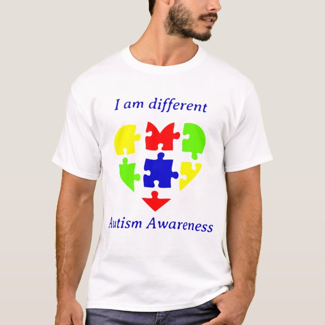 Camiseta Dia de conscientização do Autismo Quebra-cabeça de (Frente)