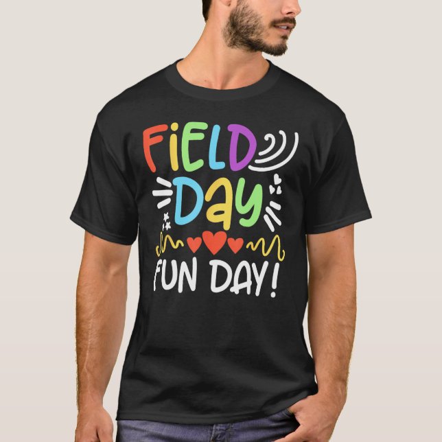 Camiseta Dia de Diversão de Campo da Escola Dia 2023 Estuda (Frente)