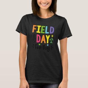 Camiseta Dia De Diversão Do Campo No Dia Passado Do Estudo 