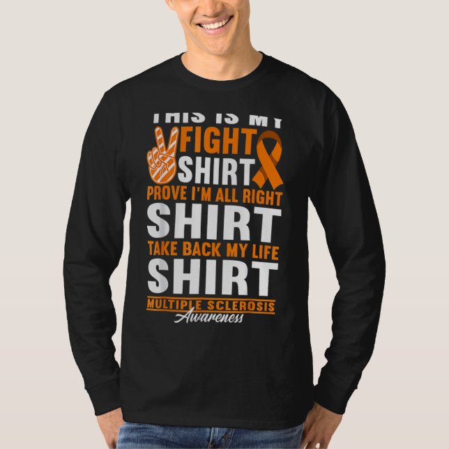 Camiseta Dia de Esclerose Múltipla de Apoio (Frente)