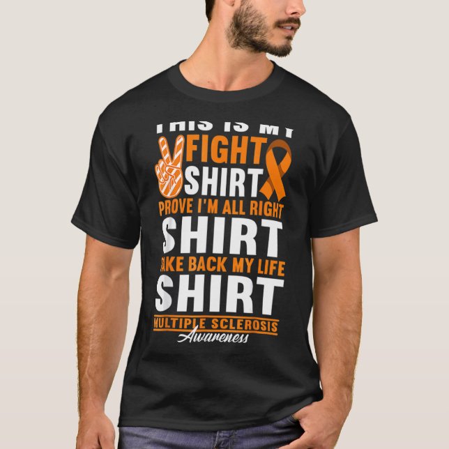 Camiseta Dia de Esclerose Múltipla de Apoio (Frente)