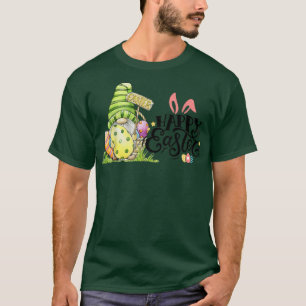 Camiseta Dia de Felz pascoa de Caça do Coelho Gnomo