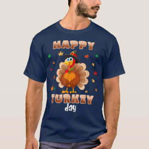 Camiseta Dia de Férias de Ação de Graças Presente Feliz Dia