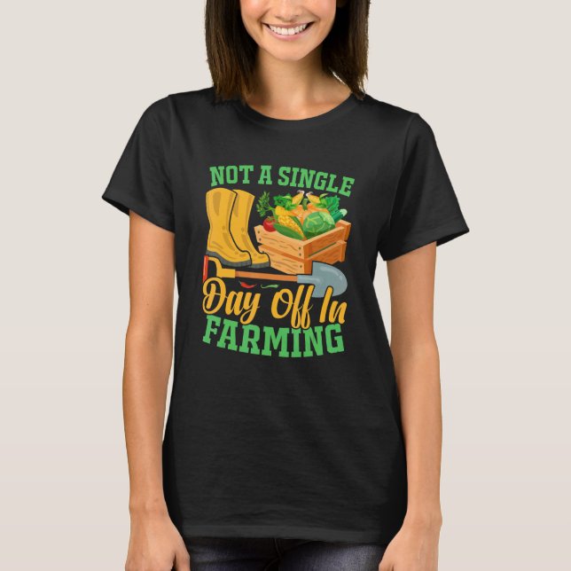 Camiseta Dia de folga na agricultura - Fazenda do reator (Frente)