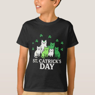 Camiseta Dia de gatos engraçados do St patricks catricks 