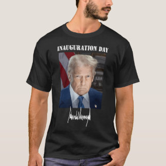 Camiseta Dia de Inauguração 2025 P Donald Trump Presidenci