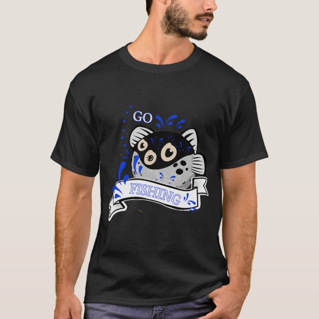 Camiseta Dia de ir pescar (Frente)