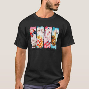 Camiseta Dia De Jogo Arco De Coqueta De Baseball Engraçado 