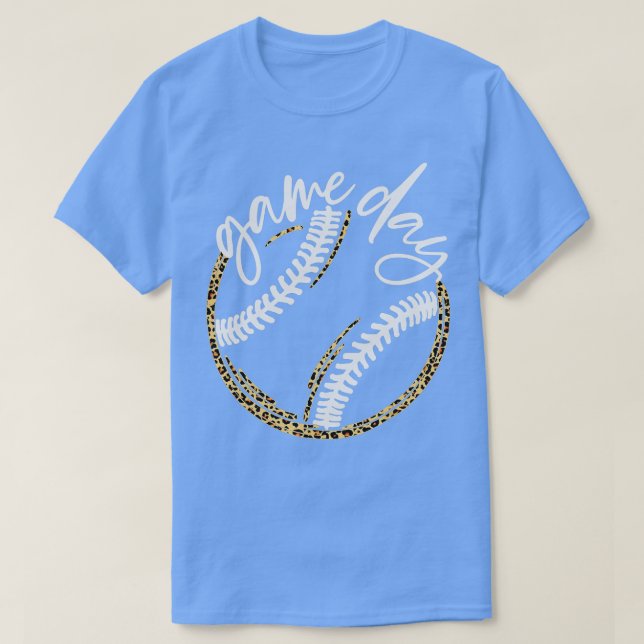 Camiseta Dia de Jogo Baseball Life Sofball Life Mãe (Frente do Design)