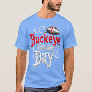 Camiseta Dia de Jogo Buckeye Ohio Estado Nativo Vintage Swi