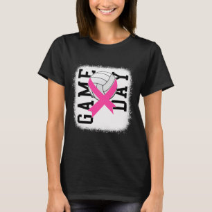 Camiseta  Dia de Jogo Cancer de Mama Sensibilização Volei