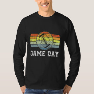 Camiseta Dia de Jogo com o Coração Leopardo Mãe Vintage