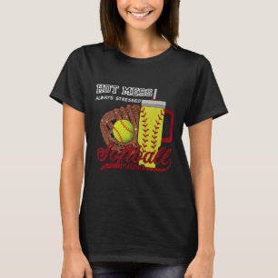 Camiseta Dia de Jogo da Mãe de Softbol Vibes Dia das Mães M