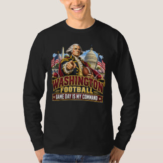 Camiseta Dia de Jogo do Washington é Meu Comando Fã