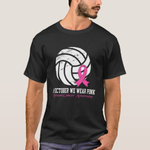Camiseta Dia de Jogo Víbula Cancer de Mama Consciência Ro
