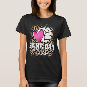 Camiseta Dia de Jogo Voleibol Leopardo Imprime Mulheres Vol