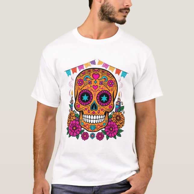 Camiseta Dia de los Muertos (Frente)