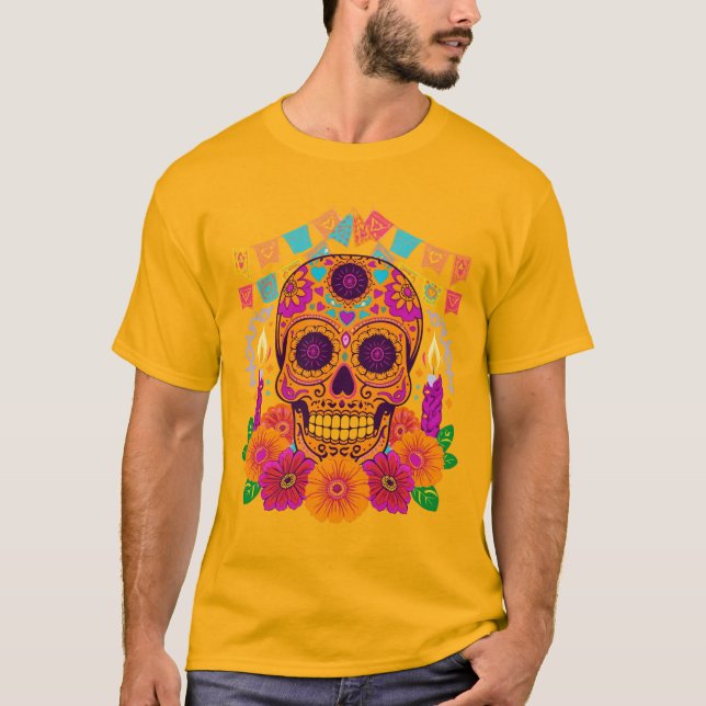 Camiseta Dia de los Muertos (Frente)