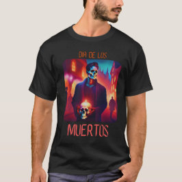 Camiseta Dia de los Muertos Catrin con Calavera