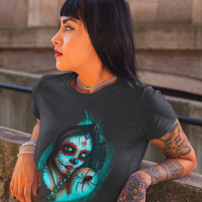 Camiseta Dia de Los Muertos das Mulheres Mortas (Criador carregado)