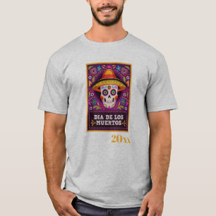 Camiseta Dia De Los Muertos datado
