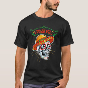 Camiseta Dia De Los Muertos Dia Do Morto Mexicano Mariachi