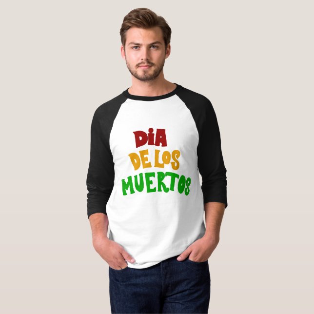 Camiseta Dia De Los Muertos (Dia dos Mortos) (Frente Completa)