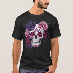 Camiseta Dia De Los Muertos Dia Dos Mortos Caveira de Açúca