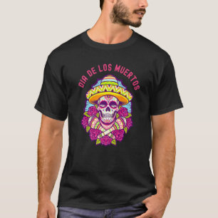 Camiseta Dia De Los Muertos Dia Dos Mortos Crânio de Açúcar