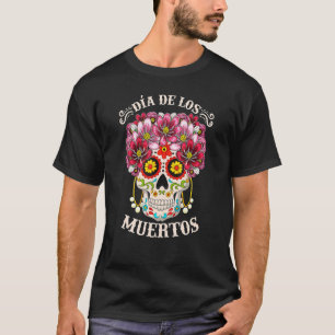 Camiseta Dia De Los Muertos Do Céu Morto Figurino H