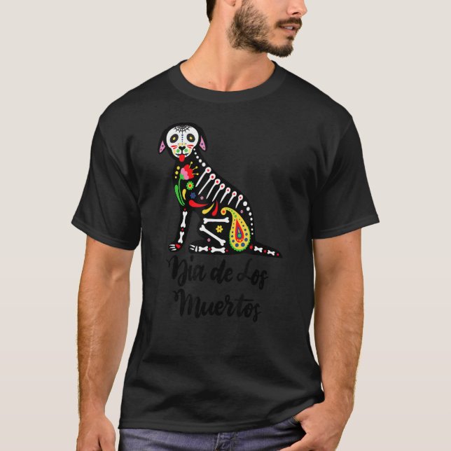 Camiseta Dia De Los Muertos Dog Alebrije (Frente)