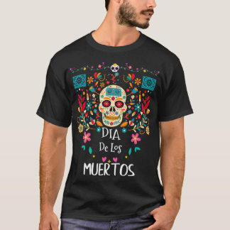 Camiseta Dia de Los Muertos Engraçado Dia dos Mortos