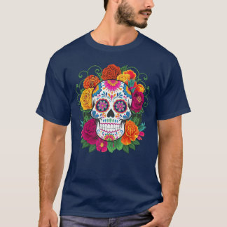 Camiseta Dia De Los Muertos Fantasia Dia dos Mortos Açúcar
