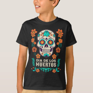 Camiseta Dia De Los Muertos México Crânio de Açúcar