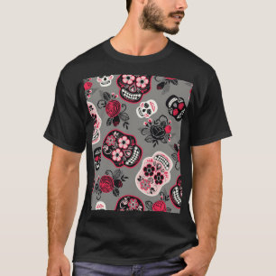 Camiseta Dia de los Muertos: Padrão Vintage