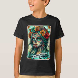 Camiseta Dia De Los Muertos Rosa Dia Da Mulher De